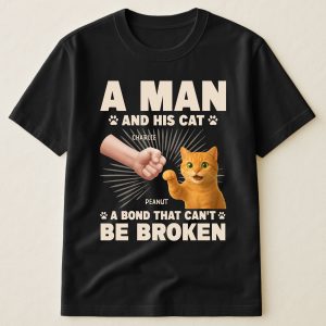 A Man And His Cat - PersonalizedOne Size Shirt