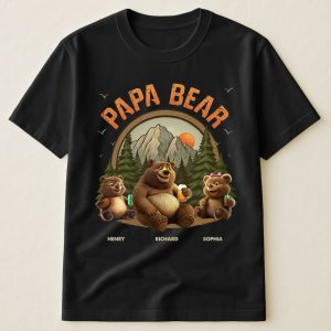 Papa Bear - New Style - PersonalizedOne Size Shirt
